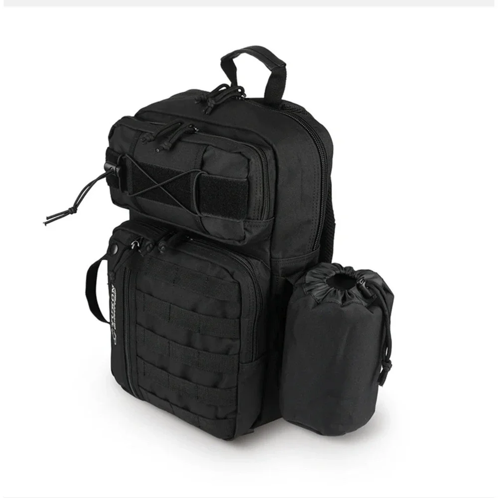 Yukon Outfitters Overwatch Black Sling Tactical Shoulder Pack Bag (MG-5032)